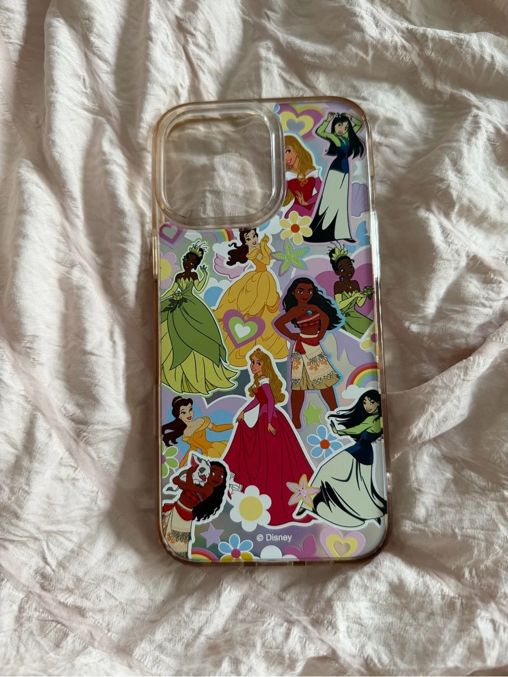 Disney Princess Pattern Clear Phone Case - Multi (Disney)